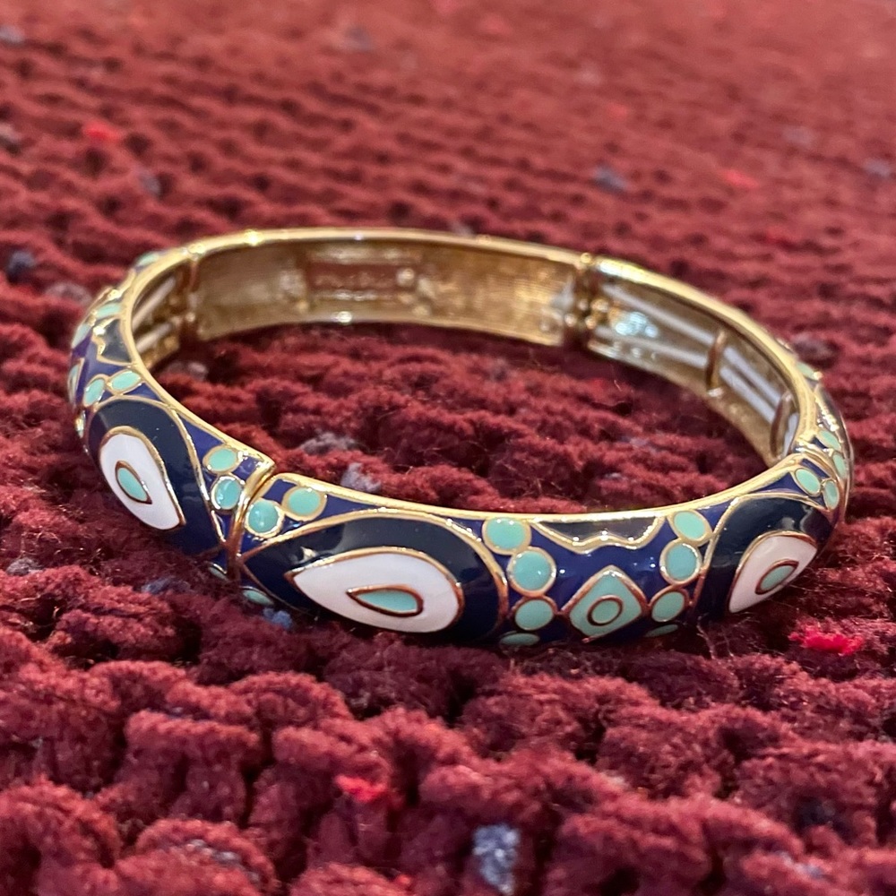 Stella and Dot multicolored stretch cuff bracelet